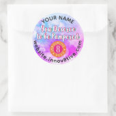 Bekleidung für Wasserfarben Runder Aufkleber (Tasche)