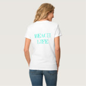 Bekleidung; Leuchtturm 6; Beach Life VNeck T-Shirt (Rückseite Vollansicht)