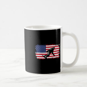 Bekleidung mit amerikanischer Flagge - Snowboarden Kaffeetasse
