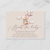 Bekleidung mit Balloons Babydusche Bücher für Baby Begleitkarte (Vorderseite)