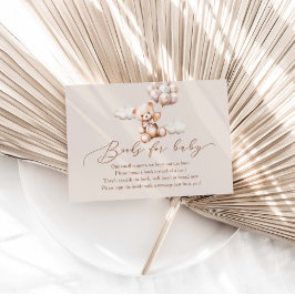 Bekleidung mit Balloons Babydusche Bücher für Baby Begleitkarte