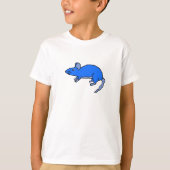 Bekleidung mit blauer Maus T-Shirt (Vorderseite)