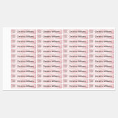 Bekleidung mit Logo und rosa Farbstoff Etiketten (Blatt)