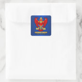 Bekleidung "Thailand COA" Quadratischer Aufkleber (Tasche)