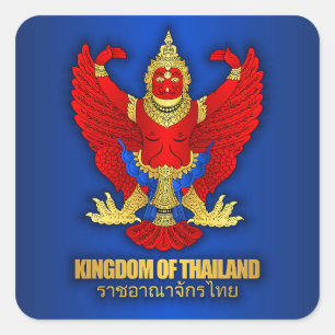 Bekleidung "Thailand COA" Quadratischer Aufkleber