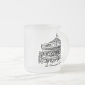 Bekleidung und Geschenke für französische Karussel Mattglastasse (VorderseiteRechts)