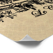 Bekleidung und Geschenke für französische Karussel Poster (Ecke)