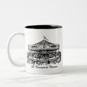 Bekleidung und Geschenke für französische Karussel Zweifarbige Tasse (Links)