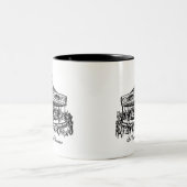 Bekleidung und Geschenke für französische Karussel Zweifarbige Tasse (Mittel)
