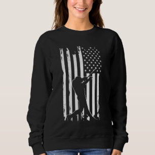 Bekleidung unter amerikanischer Flagge - Baseball Sweatshirt