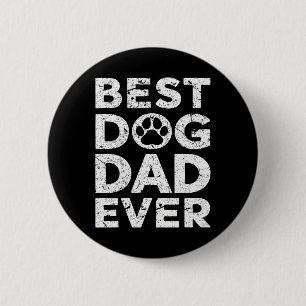 Bekleidung Vintage Bester Hund Papa Allerwetter Va Button