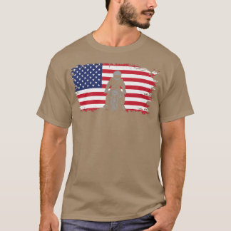 Bekleidung von Motorrädern mit amerikanischer Flag T-Shirt