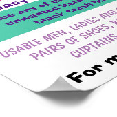 Bekleidungsantrieb PTA Schule Fundraising-Poster P Poster (Ecke)