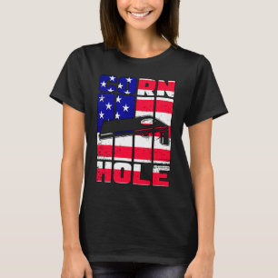 Bekleidungsbeutel aus Cornhole, amerikanische Flag T-Shirt