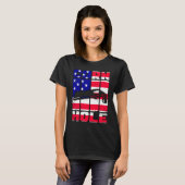 Bekleidungsbeutel aus Cornhole, amerikanische Flag T-Shirt (Vorne ganz)