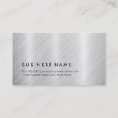 Bekleidungsdesigner - Hartmetall-Monogramm Visitenkarte (Rückseite)