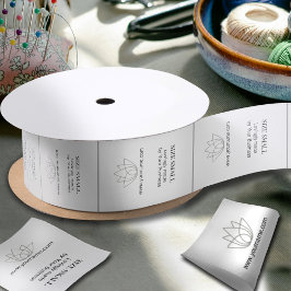 Bekleidungsetiketten Oberkragen Satinband