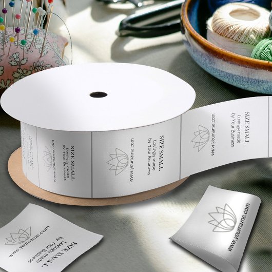 Bekleidungsetiketten Oberkragen Satinband