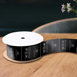 Bekleidungsetiketten Pflegelogos aus Baumwolle sch Satinband