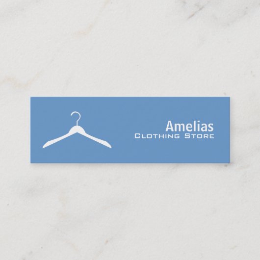 Bekleidungsgeschäft-dünne Visitenkarten Mini Visitenkarte (Vorderseite)