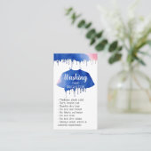 Bekleidungsgeschäft für Waschpflege Visitenkarte (Stehend Vorderseite)