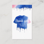 Bekleidungsgeschäft für Waschpflege Visitenkarte (Rückseite)