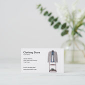 Bekleidungsgeschäft-Visitenkarte Visitenkarte (Stehend Vorderseite)