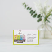 Bekleidungsgeschäft-Visitenkarten der Kinder Visitenkarte (Stehend Vorderseite)