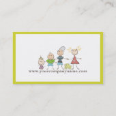 Bekleidungsgeschäft-Visitenkarten der Kinder Visitenkarte (Rückseite)