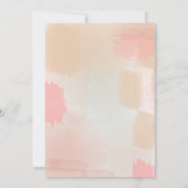 Bekleidungsgeschäft Wiederöffnen Abstrakt rosa Einladung (Rückseite)