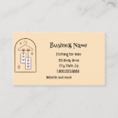 Bekleidungskonsignation Gebrauchtwarengeschäft Visitenkarte (Vorderseite)