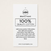 Bekleidungsmarke für das Firmenlogo (Vorderseite)