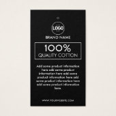 Bekleidungsmarke für das Firmenlogo (Vorderseite)