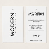 Bekleidungsmarke für das Firmenlogo (Vorne & Hinten)