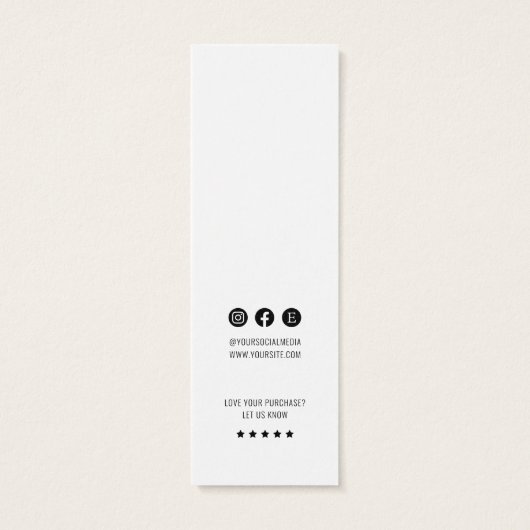 Bekleidungsmarke für Minimalistische Markenbezeich (Rückseite)