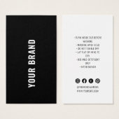 Bekleidungsmarke für Minimalistische Markenbezeich (Vorne & Hinten)