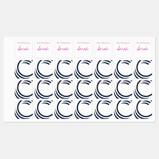 Bekleidungsmarken aus Eisen Etiketten (Blatt)