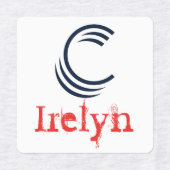 Bekleidungsmarken aus Eisen Etiketten (Design 1)