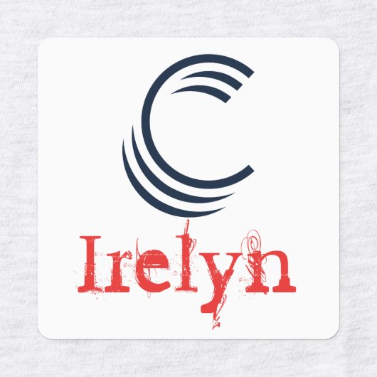 Bekleidungsmarken aus Eisen Etiketten (Design 1)