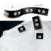 Bekleidungsmarken für benutzerdefinierte Logos auf Satinband