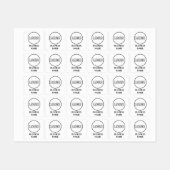 Bekleidungsmarken für benutzerdefinierte Logos und Etiketten (Blatt)