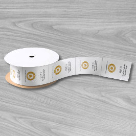 Bekleidungsmarken für benutzerdefinierte Logos Wei Satinband