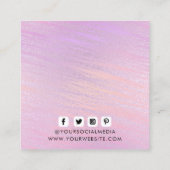 Bekleidungsmarken für kleine Unternehmen - Blumenp Telefonnummerkarte (Rückseite)