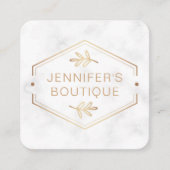 Bekleidungsmarken für kleine Unternehmen Marmor Go Telefonnummerkarte (Vorderseite)