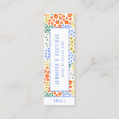 Bekleidungsmarken für kleine Unternehmen Preis-Eti Telefonnummerkarte (Vorderseite)