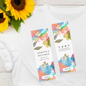 Bekleidungsmarken für kleine Unternehmen Preis-Eti Telefonnummerkarte