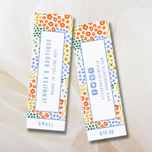 Bekleidungsmarken für kleine Unternehmen Preis-Eti Telefonnummerkarte