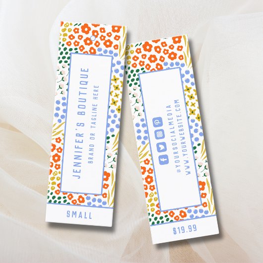 Bekleidungsmarken für kleine Unternehmen Preis-Eti Telefonnummerkarte