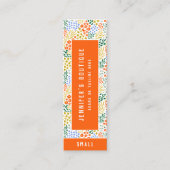 Bekleidungsmarken für kleine Unternehmen Preis-Eti Telefonnummerkarte (Vorderseite)