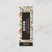 Bekleidungsmarken für kleine Unternehmen, Retro-Pr Telefonnummerkarte (Rückseite)